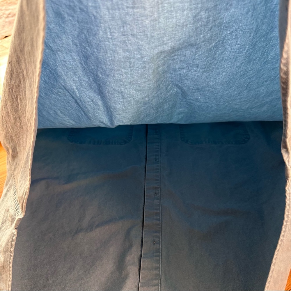 L.L.Bean Men’s Medium Blue Comfort Stretch Sun Washed Shirt Short Sleeve Pockets - Picture 12 of 14